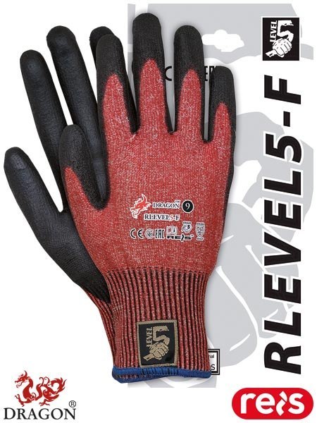 RĘKAWICE OCHRONNE RLEVEL5-F DO PRACY Z OSTRYMI NARZĘDZIAMI, SZKŁEM, BLACHAMI