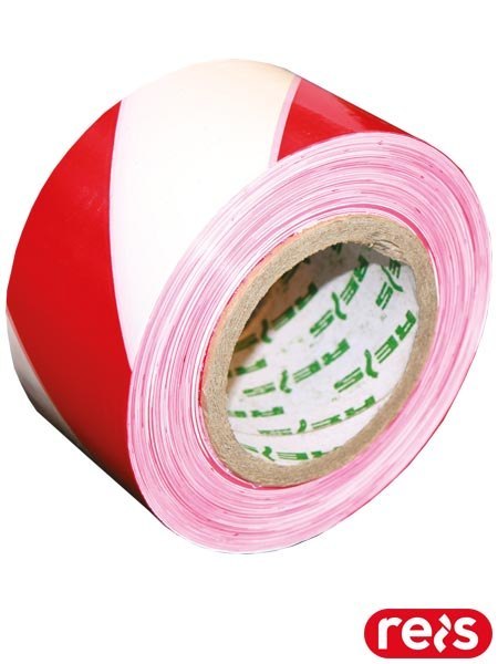 TAŚMA OSTRZEGAWCZA JEDNOSTRONNA BIAŁO-CZERWONA