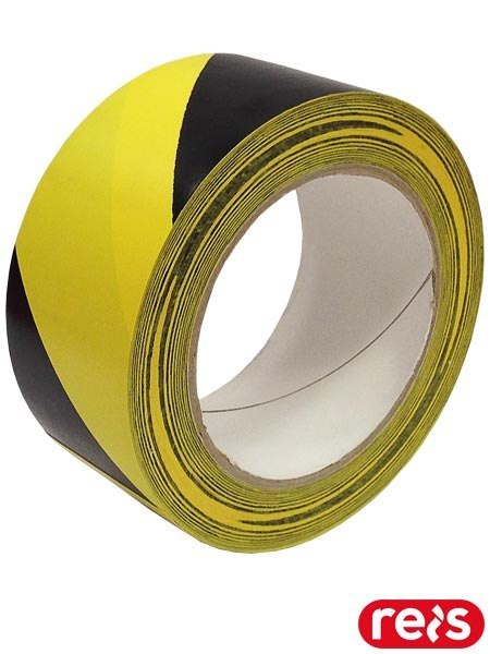 TAŚMA OSTRZEGAWCZA WINYLOWA ZÓŁTO-CZARNA