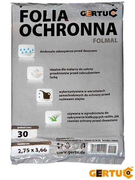 FOLIA OCHRONNA BIAŁA MALARSKA 30MIC