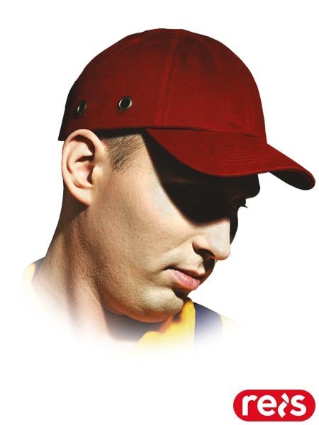 PRZEMYSŁOWY HEŁM LEKKI ANTYSKALPOWY BUMPCAP CZERWONY