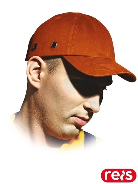 PRZEMYSŁOWY HEŁM LEKKI ANTYSKALPOWY BUMPCAP POMARAŃCZOWY