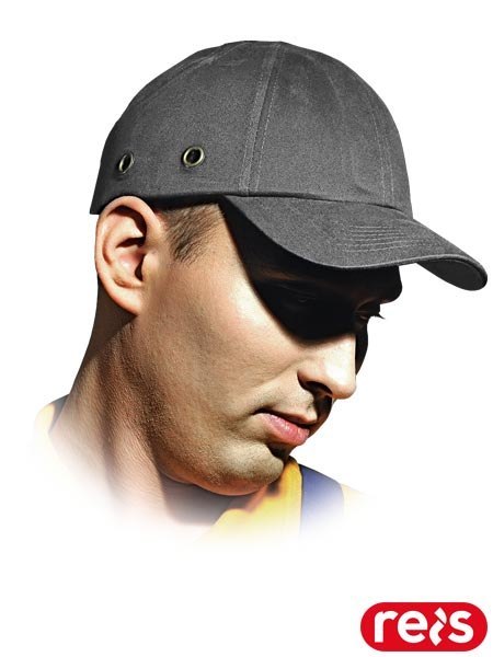 PRZEMYSŁOWY HEŁM LEKKI ANTYSKALPOWY BUMPCAP SZARY