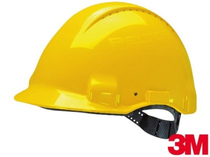 HEŁM OCHRONNY PELTOR SOLARIS Z DASZKIEM ABS ŻÓŁTY