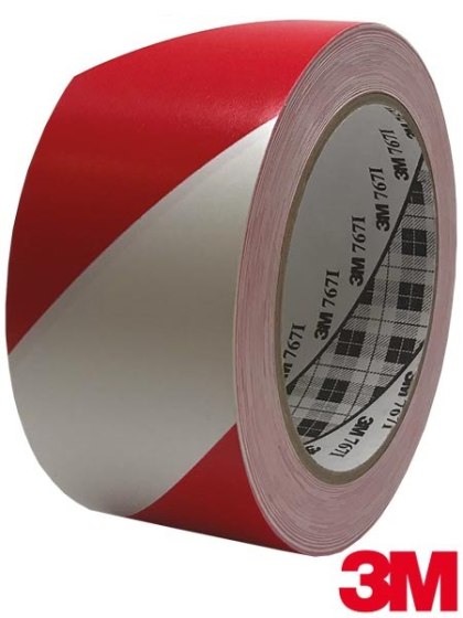 TAŚMA OSTRZEGAWCZA WINYLOWA DO ZNAKOWANIA 33M, CZERWONA