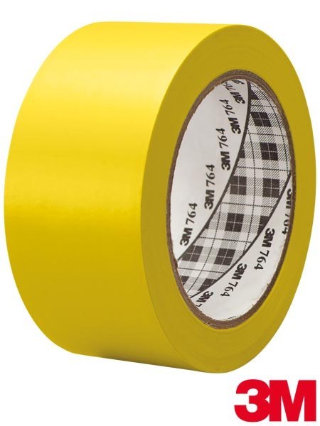 TAŚMA OSTRZEGAWCZA WINYLOWA 33M DO ZNAKOWANIA ŻÓŁTA