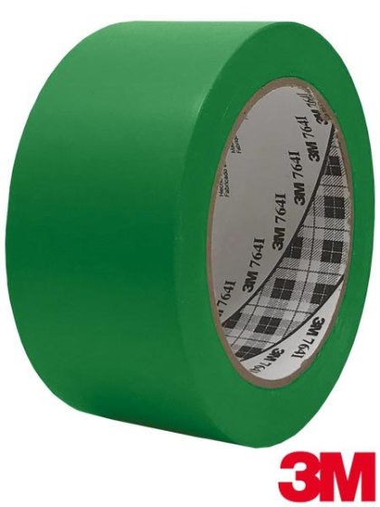 TAŚMA OSTRZEGAWCZA WINYLOWA DO ZNAKOWANIA 33M ZIELONA