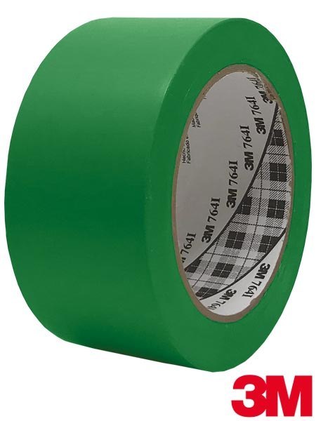 TAŚMA OSTRZEGAWCZA WINYLOWA DO ZNAKOWANIA 33M ZIELONA