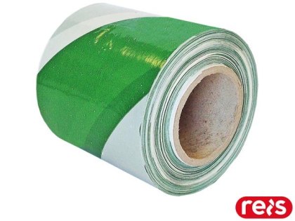 TAŚMA OSTRZEGAWCZA JEDNOSTRONNA BIAŁO-ZIELONA