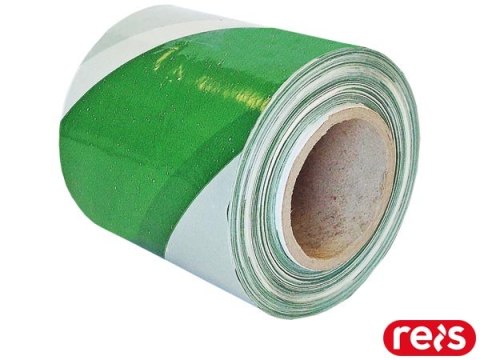TAŚMA OSTRZEGAWCZA JEDNOSTRONNA BIAŁO-ZIELONA