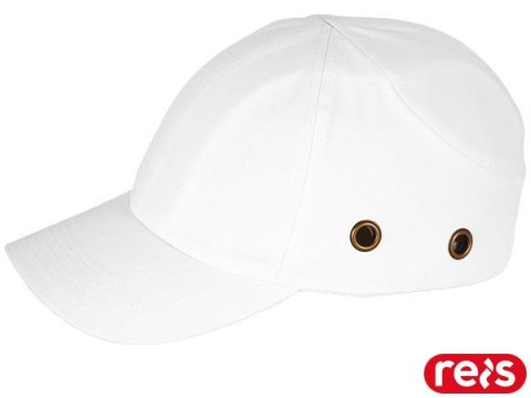 PRZEMYSŁOWY HEŁM LEKKI ANTYSKALPOWY BUMPCAP BIAŁY