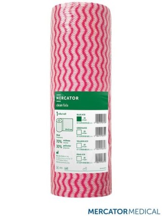 CZYŚCIWO FALA CLEAN Z WŁÓKNINY WISKOZOWO-POLIESTROWEJ RÓŻOWE