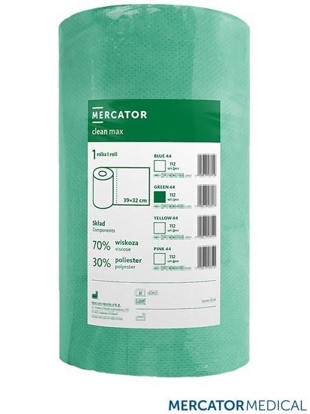 CZYŚCIWO MAX CLEAN Z WŁÓKNINY WISKOZOWO-POLIESTROWEJ ZIELONE