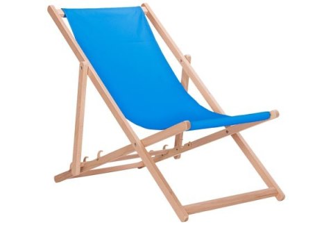 LEŻAK DREWNIANY NIEBIESKI