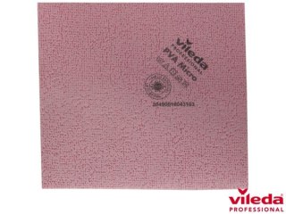 ŚCIERECZKA VILEDA PVA MICRO Z MIKROWŁÓKIEN IMPREGNOWANA CZERWONA