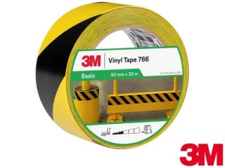 TAŚMA OSTRZEGAWCZA 3M, ROZCIĄGA SIĘ, DO ZNAKOWANIA ŻÓŁTO-CZARNA