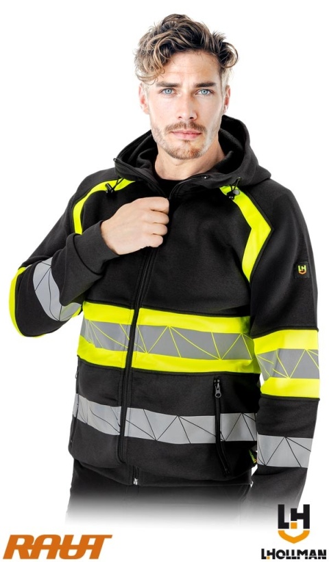 BLUZA OCHRONNA RAUTEX DZIANINA CZARNO-ŻÓŁTA