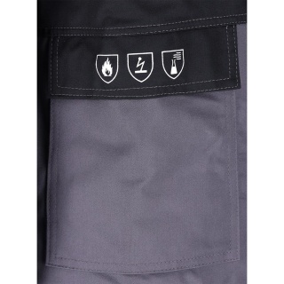 BLUZA OCHRONNA ANTYELEKTROSTATYCZNA TRUDNOPALNA WINSAFE OCIEPLANA, CHRONIĄCA PRZED CIEKŁYMI CHEMIKALIAMI