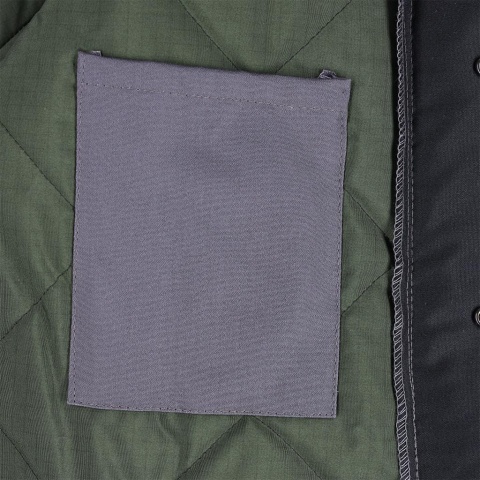 BLUZA OCHRONNA ANTYELEKTROSTATYCZNA TRUDNOPALNA WINSAFE OCIEPLANA, CHRONIĄCA PRZED CIEKŁYMI CHEMIKALIAMI