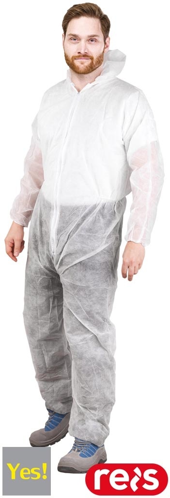 KOMBINEZON MALARSKI YES-KOM Z KAPTUREM BIAŁY