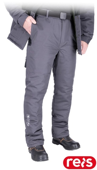 SPODNIE OCHRONNE DO PASA ANTYELEKTROSTATYCZNE TRUDNOPALNE WINSAFE OCIEPLANE CHRONIĄCE PRZED CIEPŁYMI CHEMIKALIAMI