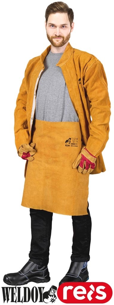 ZAPASKA OCHRONNA SKÓRZANA DLA SPAWACZY