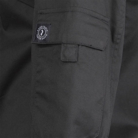 BLUZA KUCHARSKA OCHRONNA VOLTA ZAPINANA NA ZATRZASKI DAMSKA CZARNA