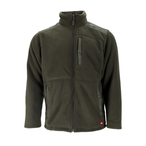 BLUZA Z POLARU OCHRONNA WALD DZIANINA POLAROWA, STÓJKA, ZAMEK