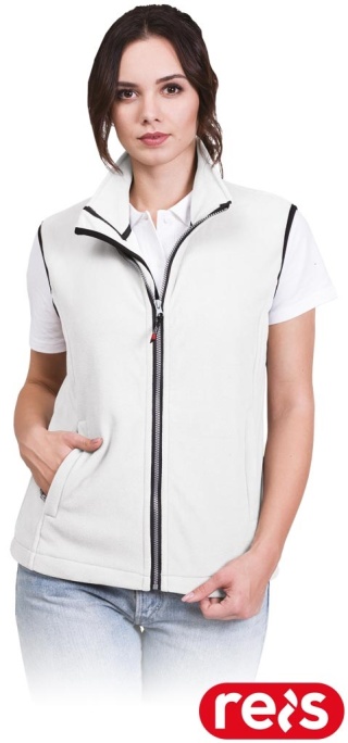 KAMIZELKA OCHRONNA V-HONEY POLAR DAMSKI BIAŁY BEZRĘKAWNIK