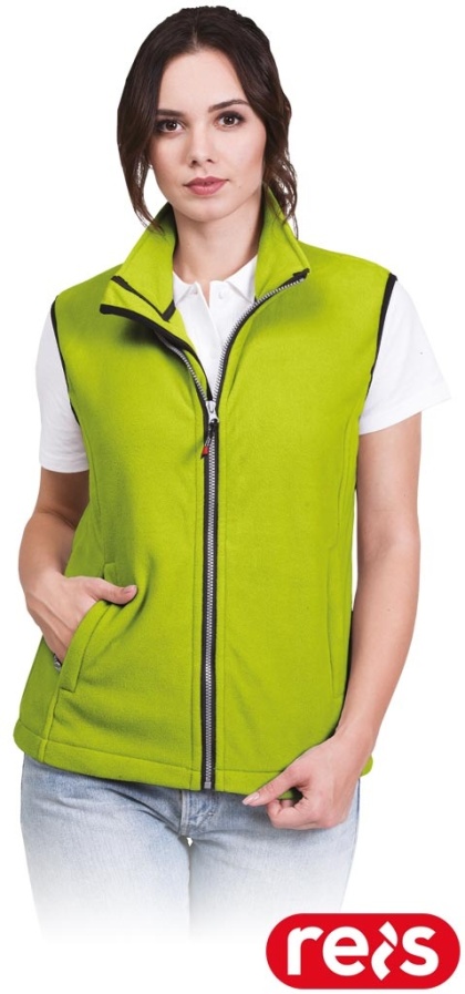 KAMIZELKA OCHRONNA V-HONEY POLAR DAMSKI BEZRĘKAWNIK LIMONKOWY