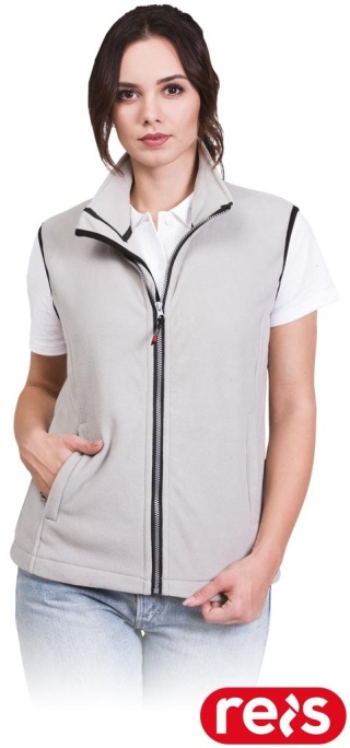 KAMIZELKA OCHRONNA V-HONEY POLAR DAMSKI BEZRĘKAWNIK JASNOSZARY