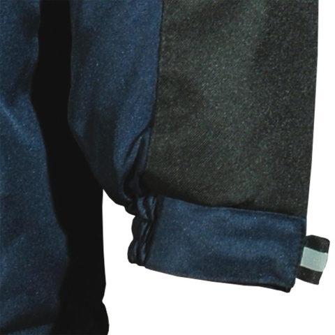 KURTKA OCHRONNA OCIEPLANA WIN-BLUBER PODSZEWKA POLAR ZAMEK NAPY TROCZKI, GRANATOWO-CZARNA