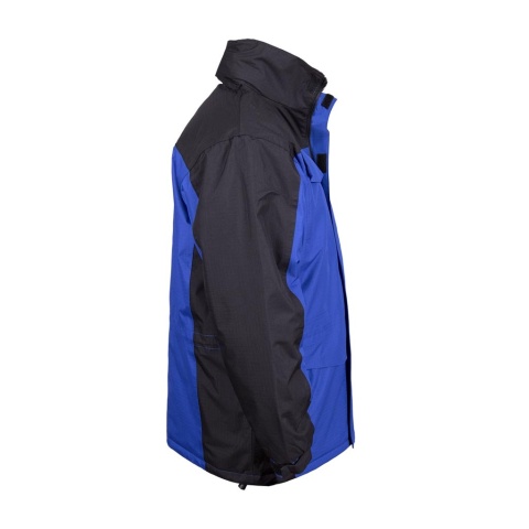 KURTKA OCHRONNA OCIEPLANA WIN-BLUE TKANINA TYPY RIP-STOP NIEBIESKO-CZARNA