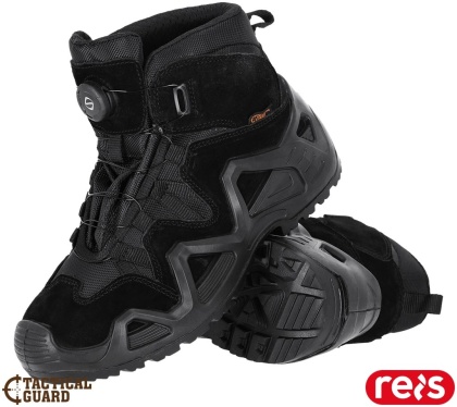 BUTY, TRZEWIK IRONROL TACTICAL GUARD ZAMSZ, SZNURÓWKI STRUNOWE CZARNE