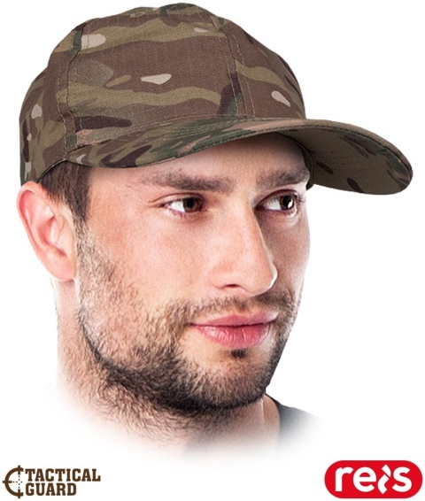 CZAPKA OCHRONNA Z DASZKIE TACTICAL GUARD, RIP-STOP, METALOWA KLAMRA MORO