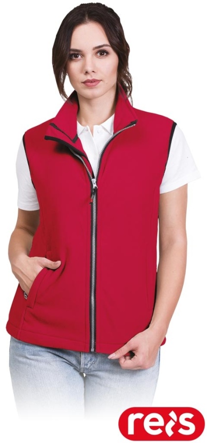 KAMIZELKA OCHRONNA V-HONEY POLAR DAMSKI BEZRĘKAWNIK CZERWONY