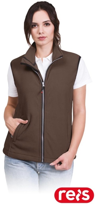 KAMIZELKA OCHRONNA V-HONEY POLAR DAMSKI BEZRĘKAWNIK BRĄZOWY