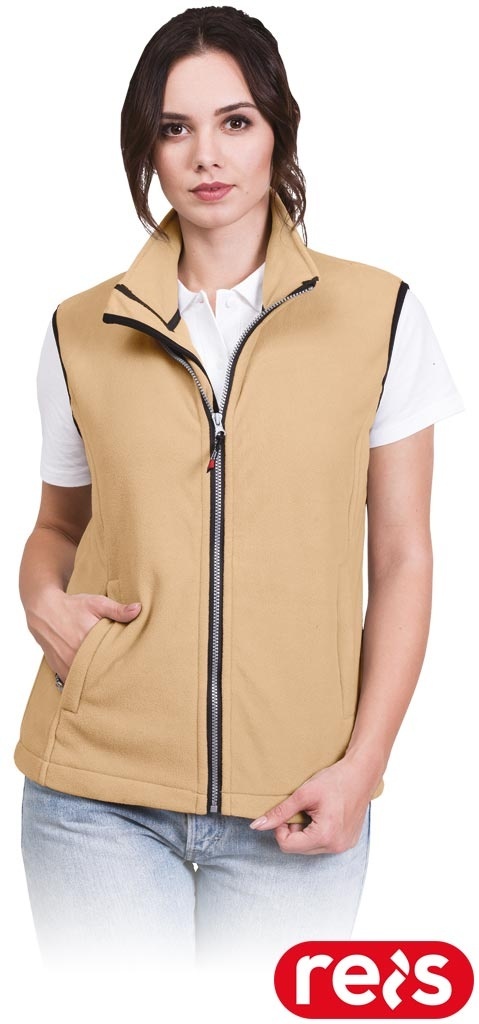 KAMIZELKA OCHRONNA V-HONEY POLAR DAMSKI BEZRĘKAWNIK BEŻOWY