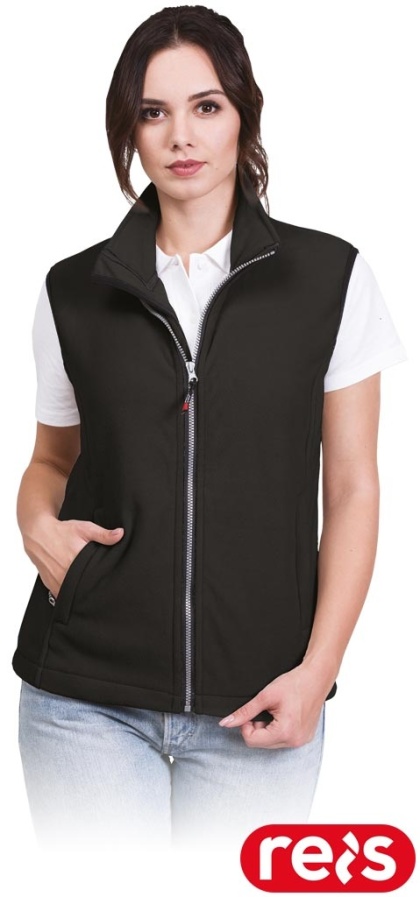 KAMIZELKA OCHRONNA V-HONEY POLAR DAMSKI BEZRĘKAWNIK CZARNY