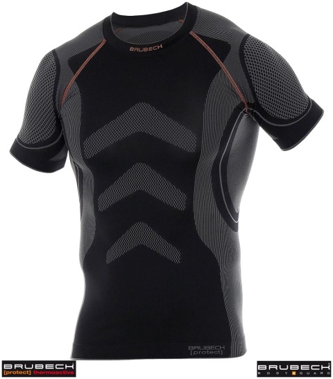 KOSZULKA TERMOAKTYWNA BRUPRO BEZSZWOWA DZIANINA DWUWARSTWOWA