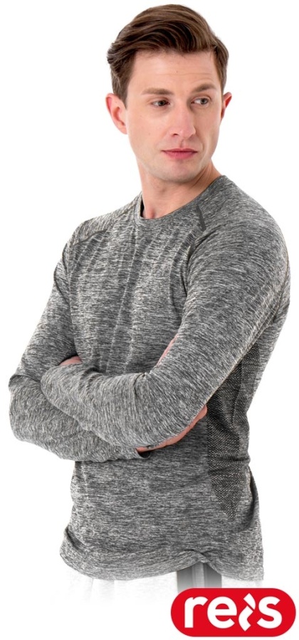 KOSZULKA TERMOAKTYWNA TROMS-LS SZARA DŁUGI RĘKAW