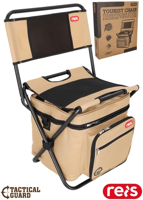 KRZESŁO TURYSTYCZNE SKŁADANE 2W1 TACTICAL GUARD CAMP