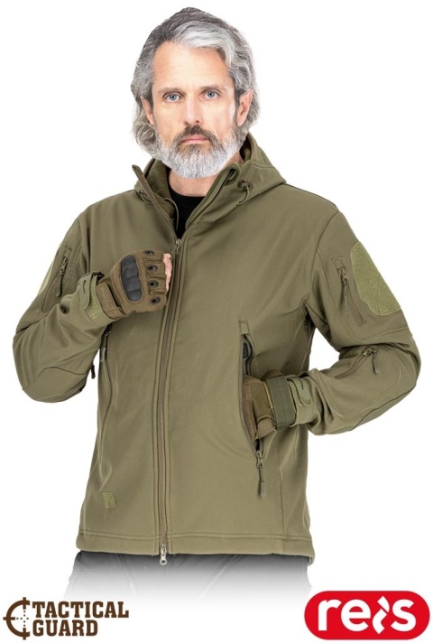 KURTKA OCHRONNA TACTICAL GUARD MOSS ZIELONA SOFTSHELL