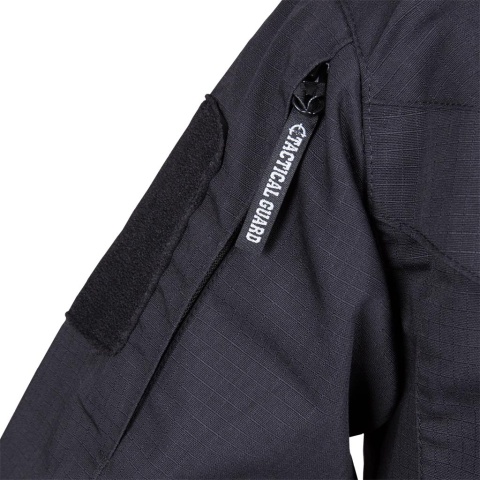 KURTKA OCHRONNA TG-VOLTURE TACTICAL GUARD, RIP-STOP ZABEZPIECZA PRZED ROZDARCIEM, CZARNO SZARA