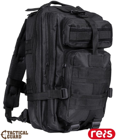 Plecak Tactical Guard 30L czarny – militarny, 600D Oxford, survival, turystyka