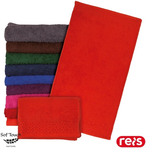 RĘCZNIK FROTTE INDIA 70X140, DO CODZIENNEGO UŻYTKU, FROTTE CIEMNOPOMARAŃCZOWY