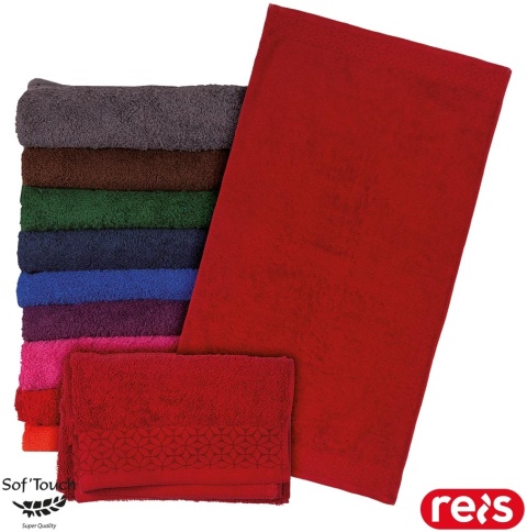 RĘCZNIK FROTTE INDIA 70X140, DO CODZIENNEGO UŻYTKU, FROTTE CIEMNOCZERWONY