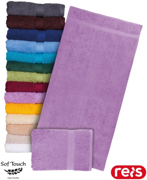 RĘCZNIK FROTTE SOFT-50X90 TKANY, Z WYSOKIEJ JAKOŚCI FROTTE FIOLETOWY