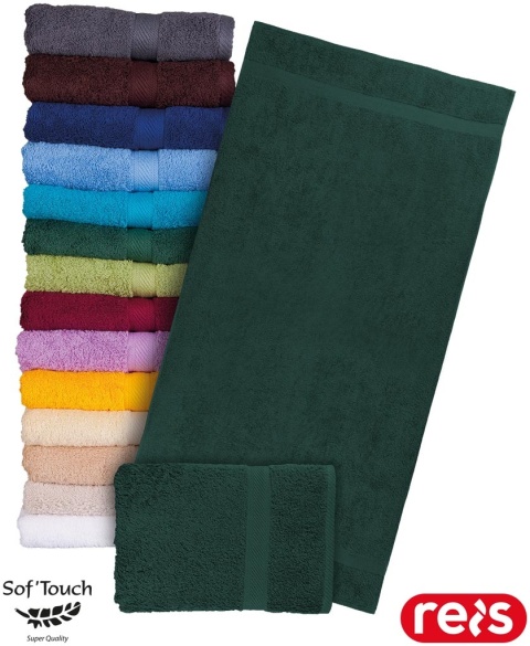 RĘCZNIK FROTTE SOFT-50X90 TKANY, Z WYSOKIEJ JAKOŚCI FROTTE CIEMNOZIELONY