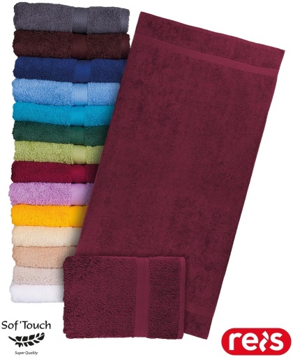 RĘCZNIK FROTTE SOFT-70X140 TKANY Z WYSOKIEJ JAKOŚCI FROTTE CIEMNOCZERWONY